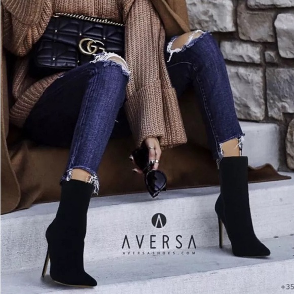 Steve Madden Womens Wagner Black Suede Stiletto Heel Ankle Booties - Picture 6 of 6